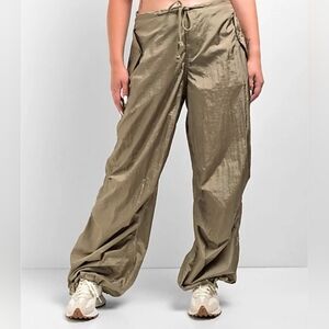Relaxed MOTELCargo-Style Wide Leg Pants - Olive